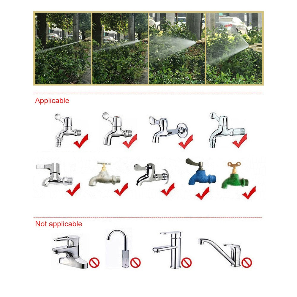AYOVOCH Jet à haute pression de lavage de l'eau pistolet de pulvérisation pour voiture de jardin 20M tuyau