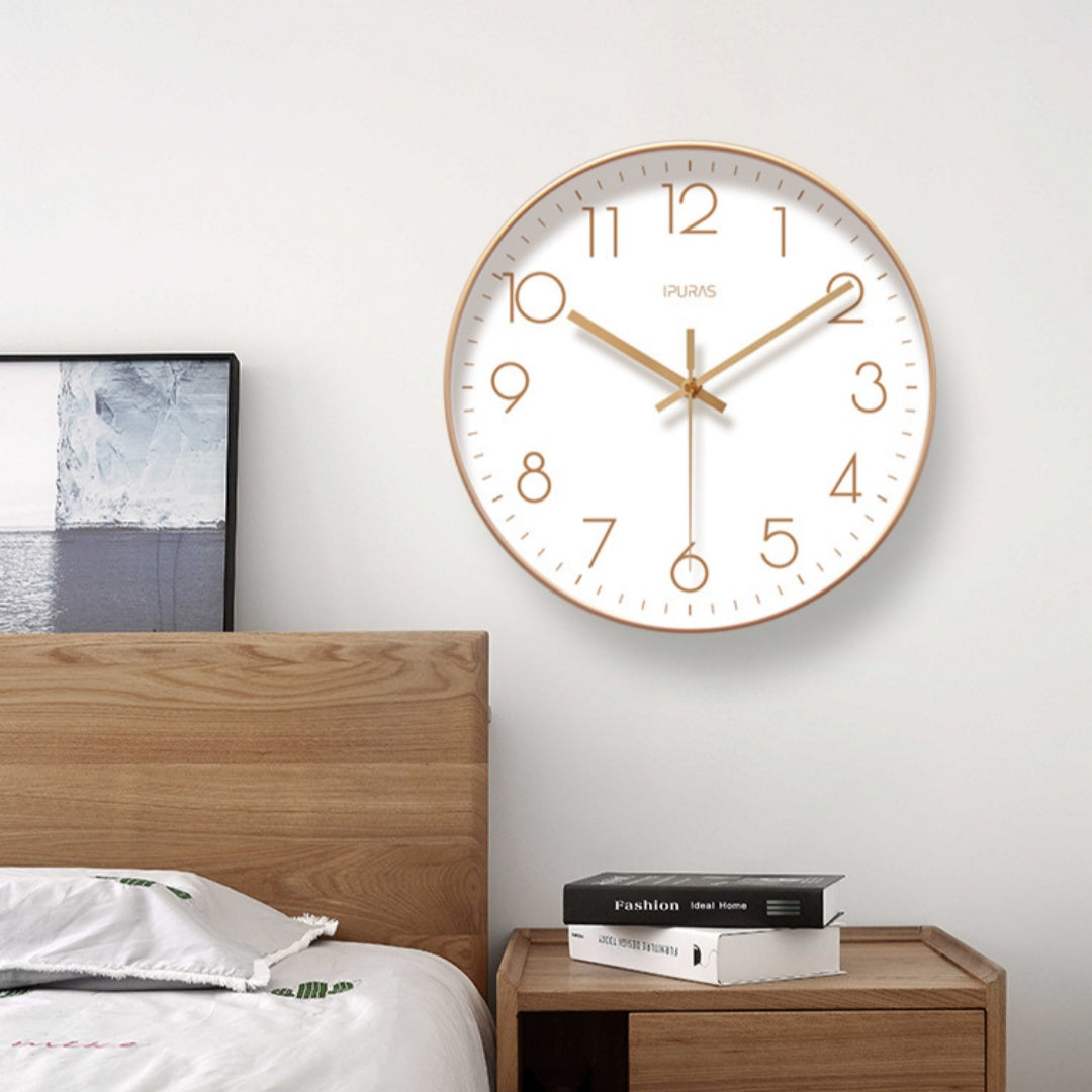 Horloge murale moderne à quartz numérique ultra-Quiet pour le salon