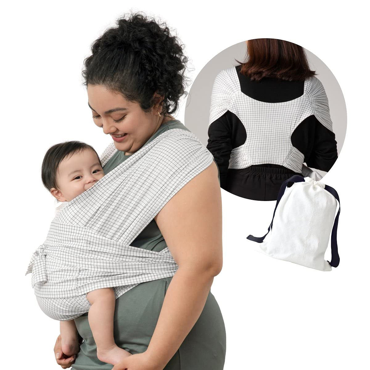 Grid Cross Simple Baby Sling Type de retenue avant de type X