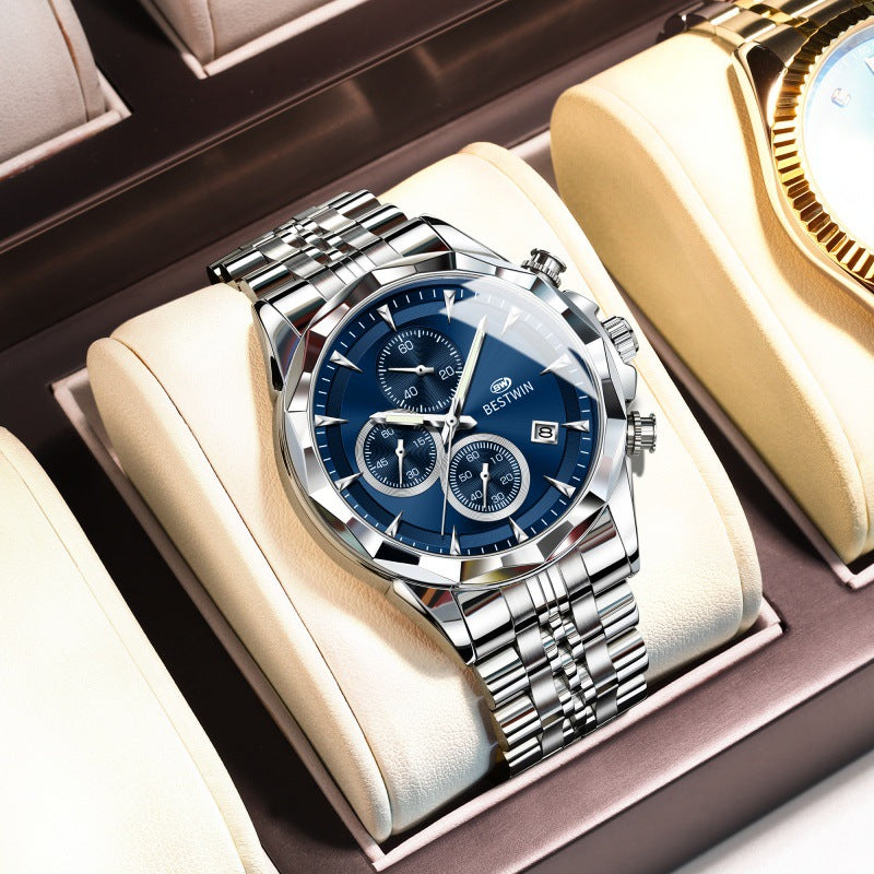 Homme Lumineux Montre personnalisée à six mains Élégante et accrocheuse