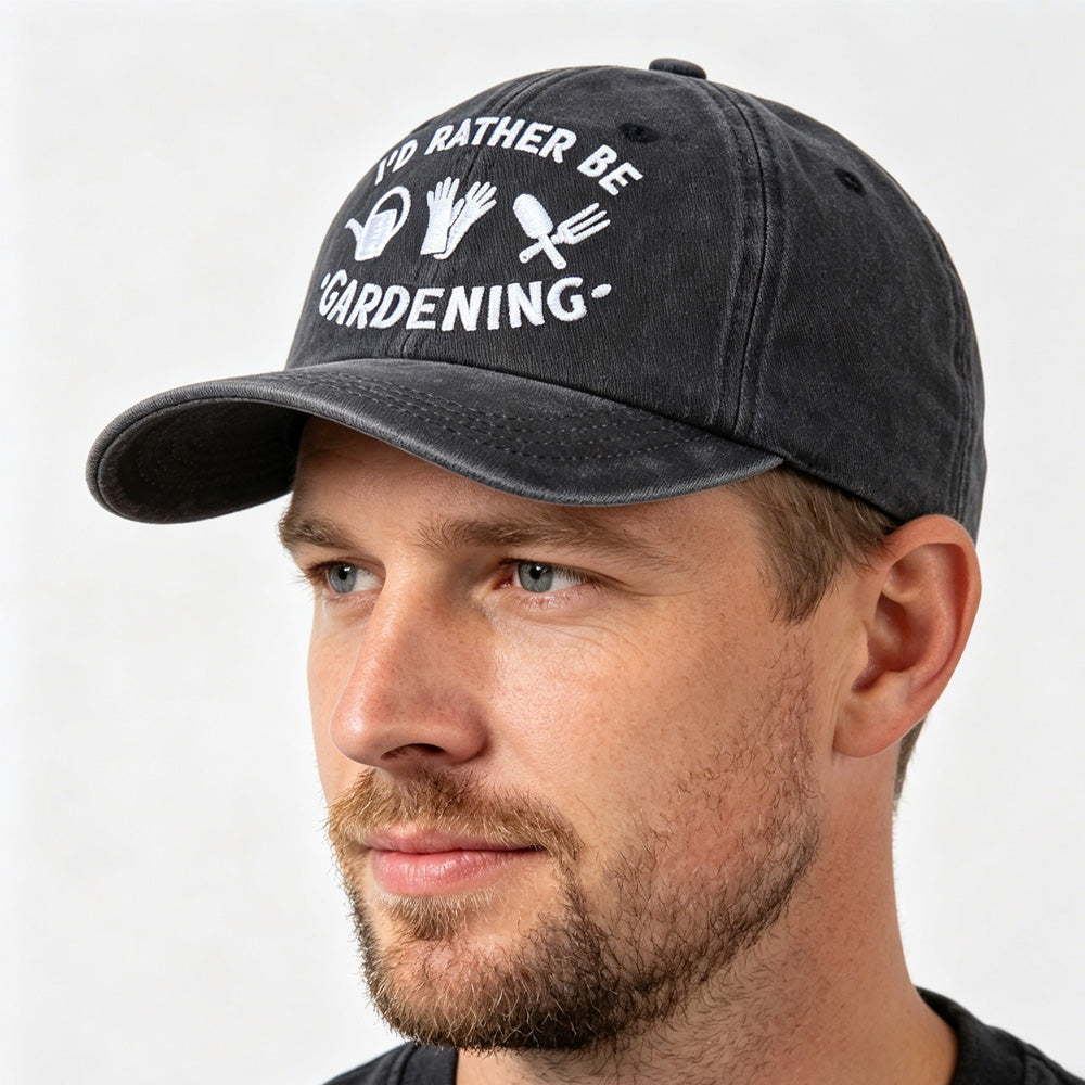 Casquette de baseball en coton lavé vintage 2pcs pour les amateurs de plantes