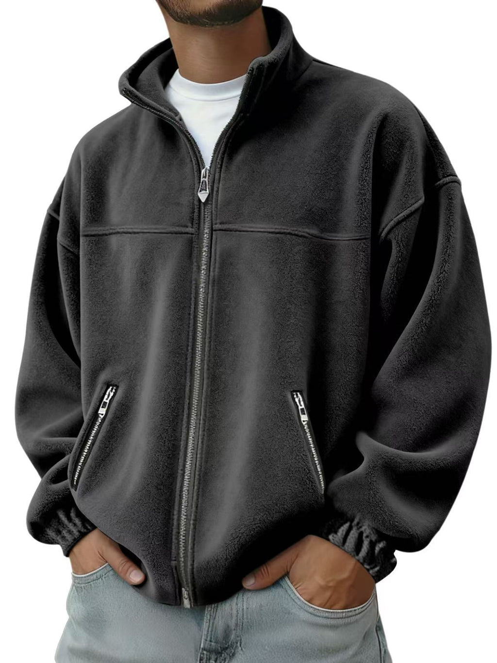 Veste à capuche à capuche à capuche à fermeture éclair