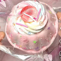 Grand pudding aux fraises crémeuses Silicone Stress-Relief Toy