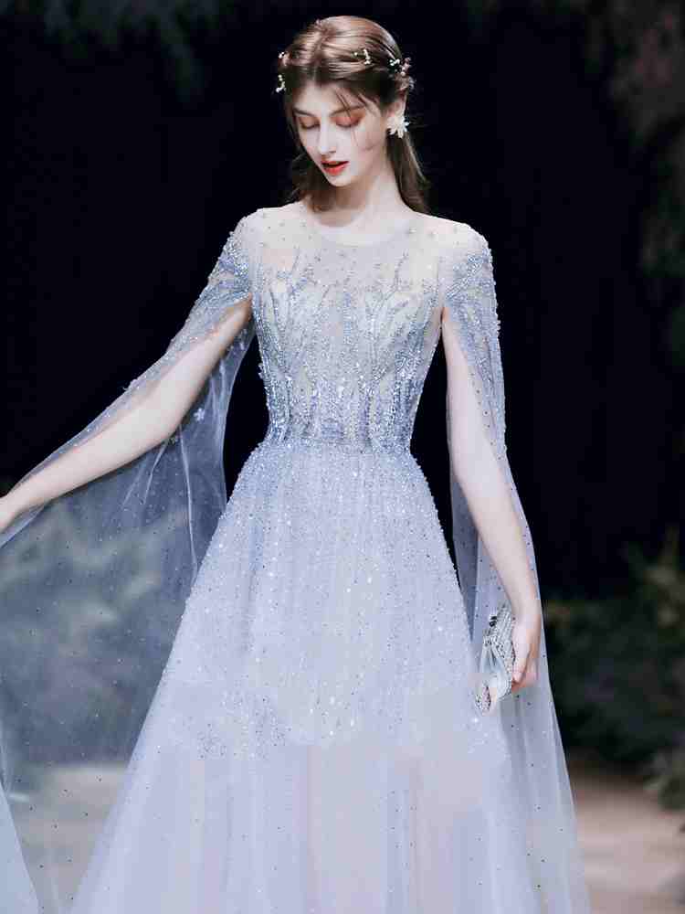 Fiançailles haut de gamme Robe de soirée Niche de luxe légère Banquet de mariage Femme