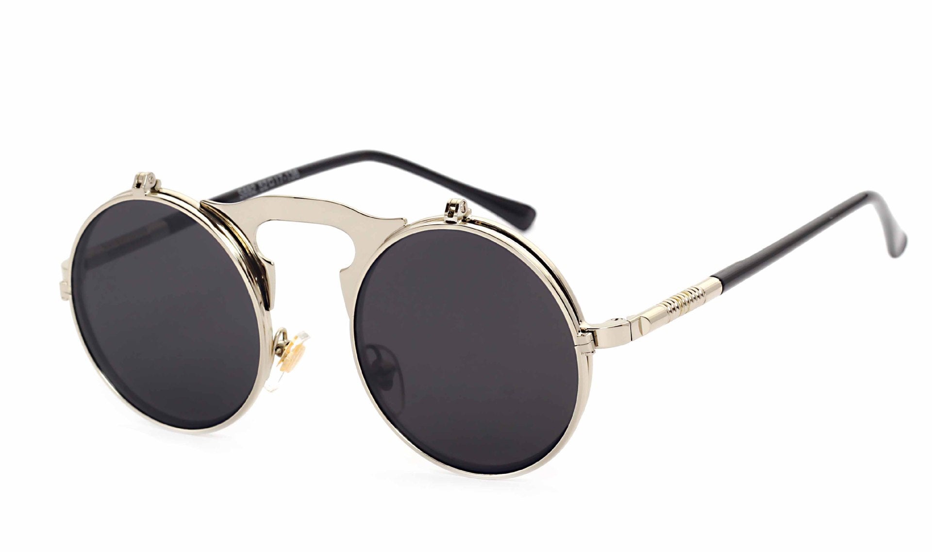 Lunettes de soleil Casual Retro Metal Punk pour hommes