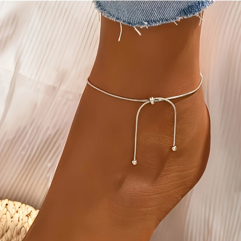 Bracelet de cheville de perles réglables pour les femmes