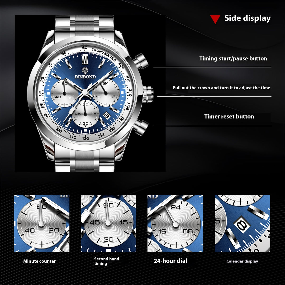 High-end student waterproof quartz men's watch