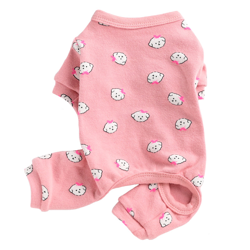 Coton mignon Pet pyjama chiot vêtements de chien printemps et automne