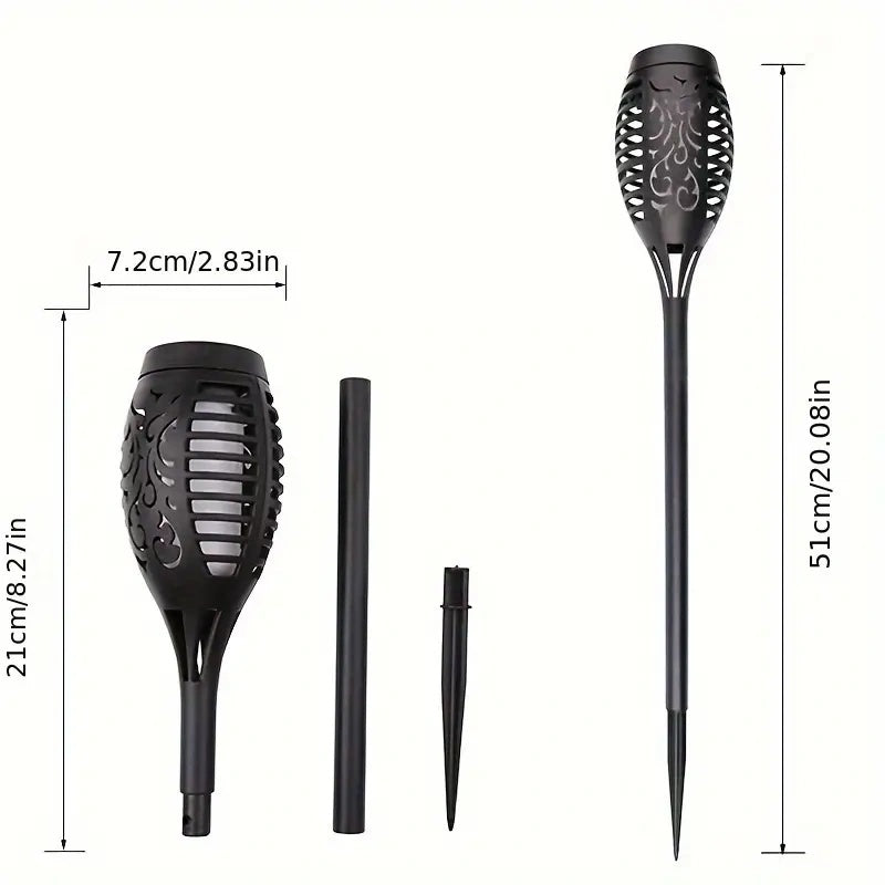 5pcs lumières solaires de jardin