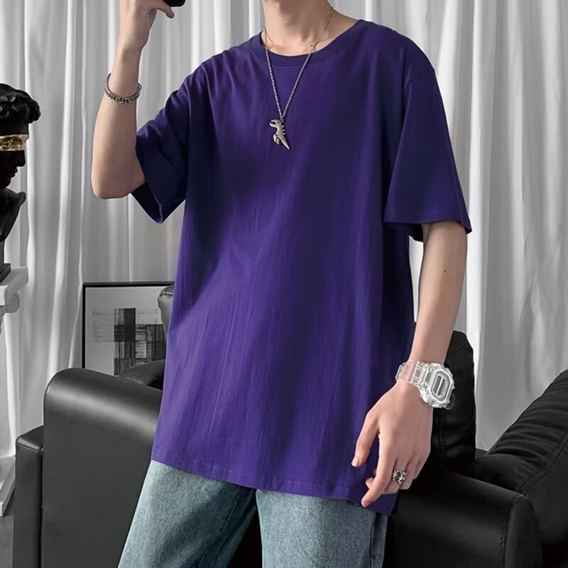 T-shirt à manches courtes de couleur candy pour homme