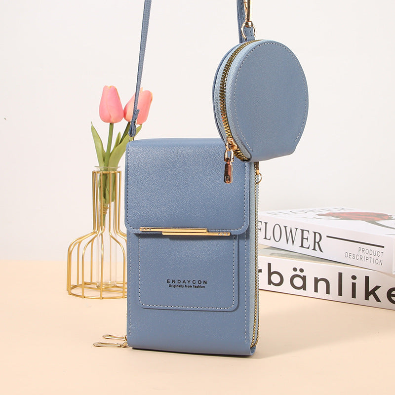 Multi-compartiment Crossbody Mini Coin Purse