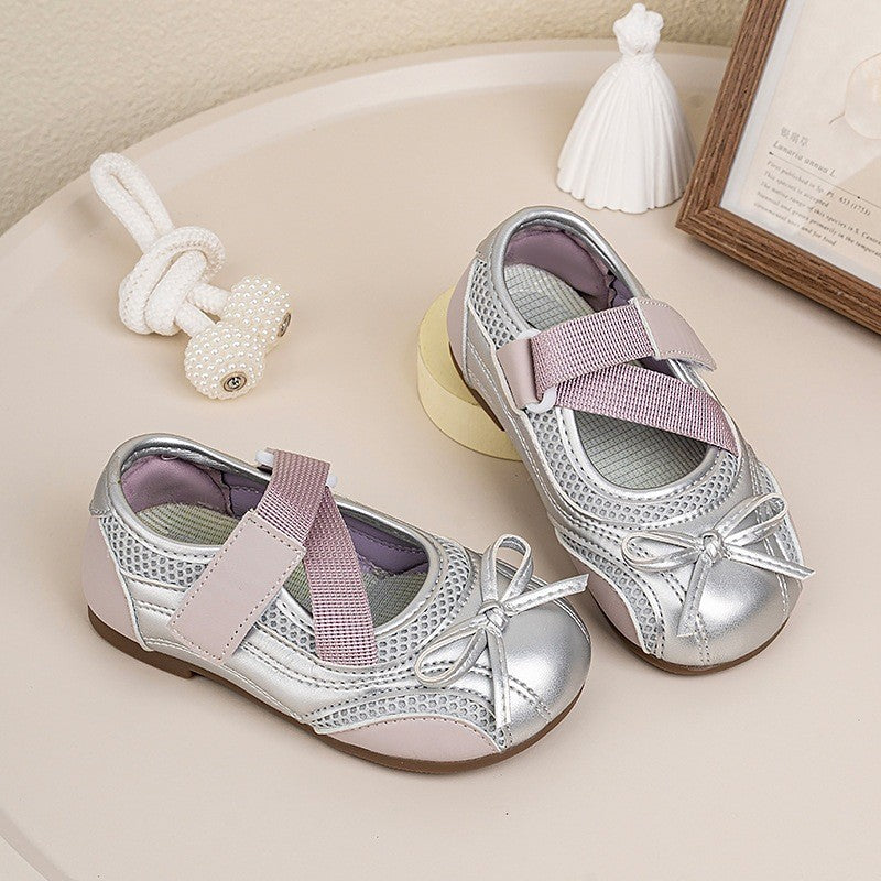 Printemps et automne Chaussures en cuir pour filles peu profondes