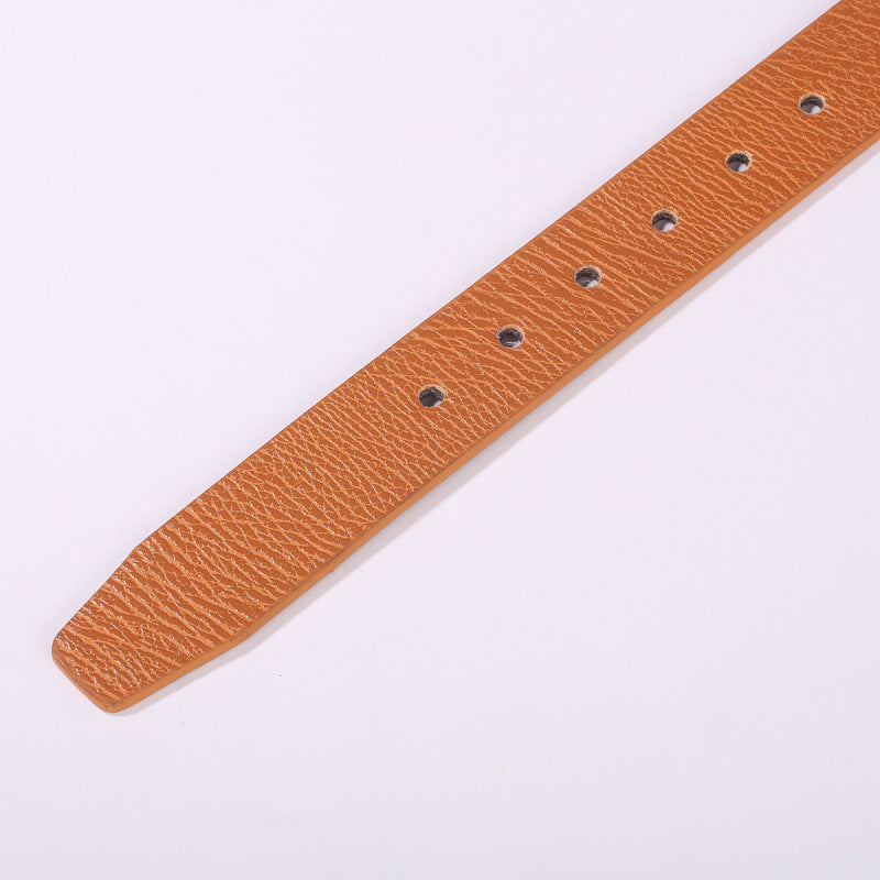 Ceinture en cuir casual homme avec une boucle d'épingle pour pantalons