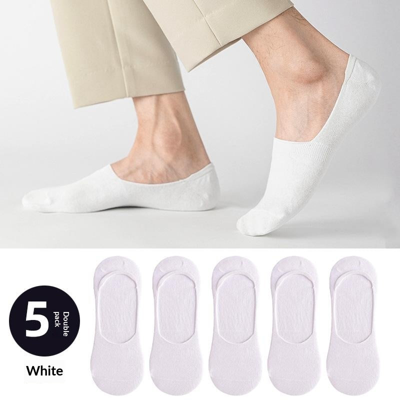 Chaussettes en coton à faible coupe, minces et non glissantes