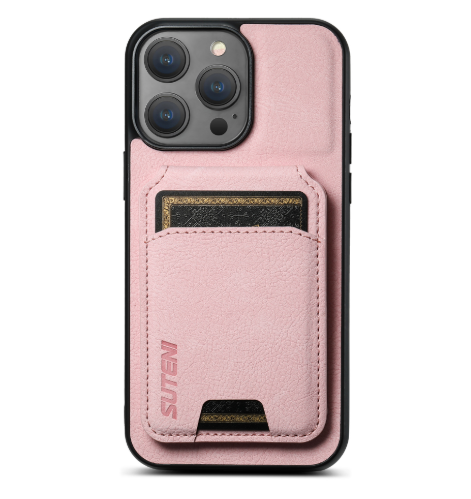 Cas de téléphone de carte PU applicable