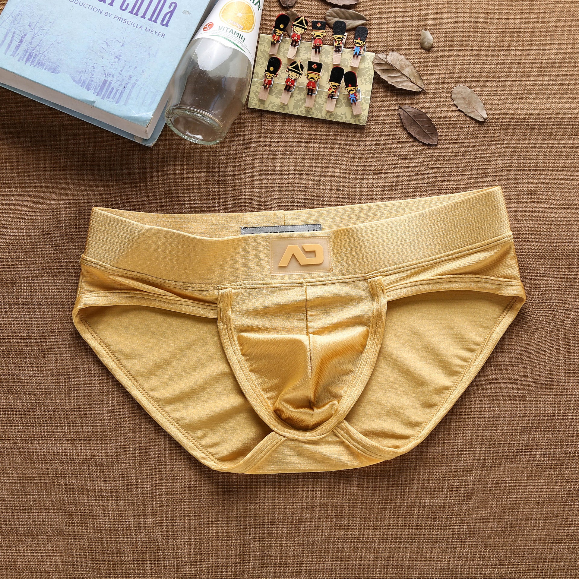 Slips brossé en nylon à faible taille pour hommes