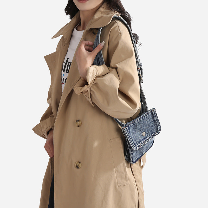 Sac multi-fonctionnel de corps d'épaule denim