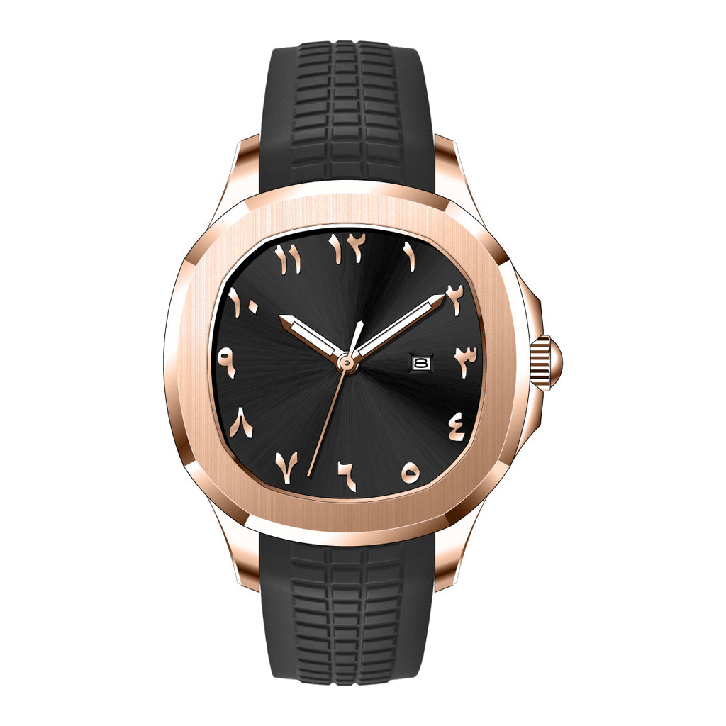 Montre Quartz étanche Classic Grenade bracelet en silicone
