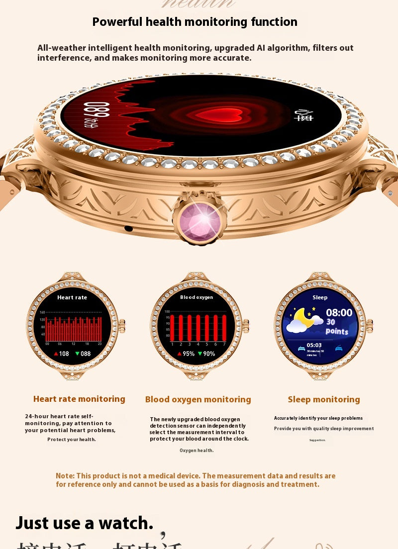 Surveillance de la santé Sports Record Women's Smart Watch