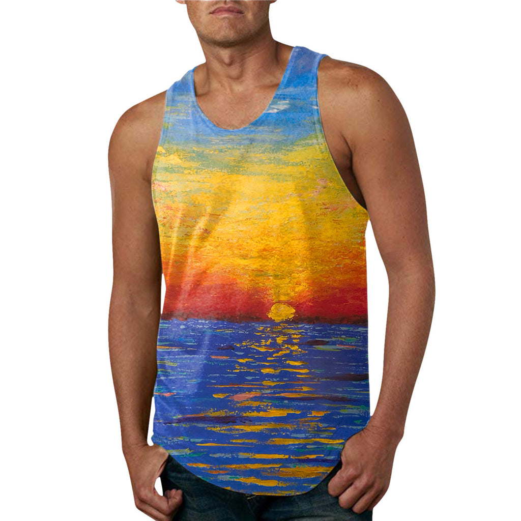 Hommes Arrivée d'été Hawaïen-Imprimer Veste Casual