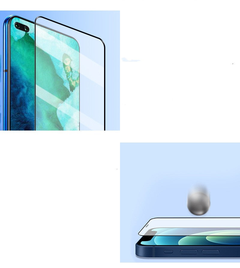 Protecteur d'écran en verre trempé haute en aluminium pour téléphone mobile