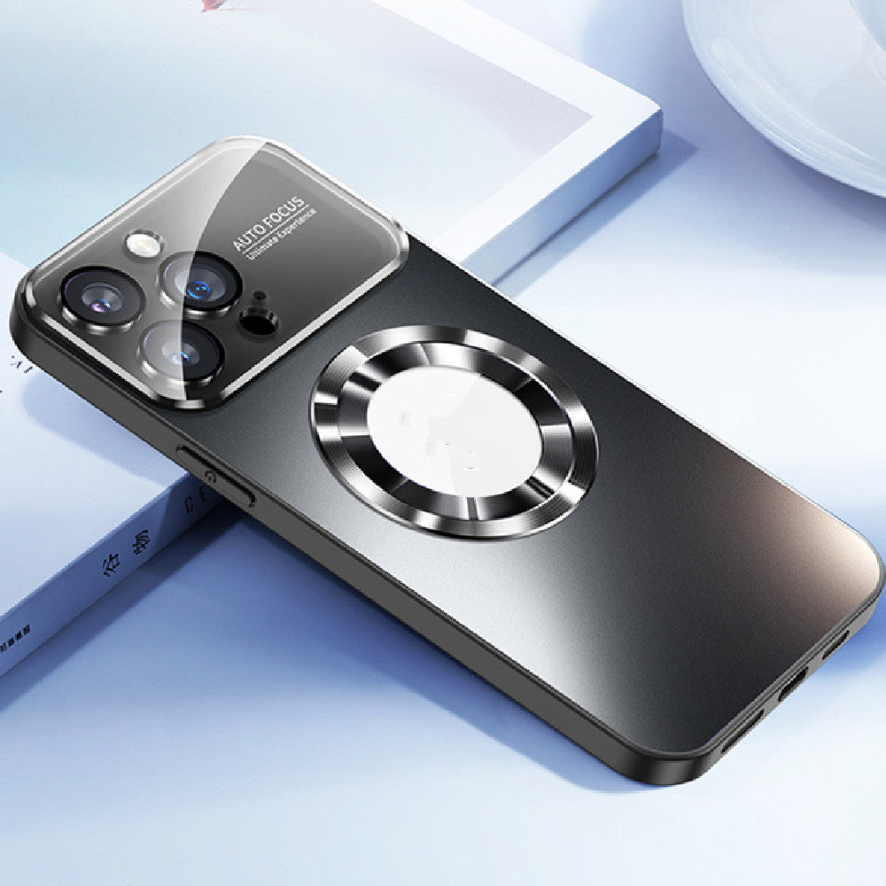 Cas de téléphone à aspiration magnétique à grande fenêtre applicable, congelé sans protection anti-goutte