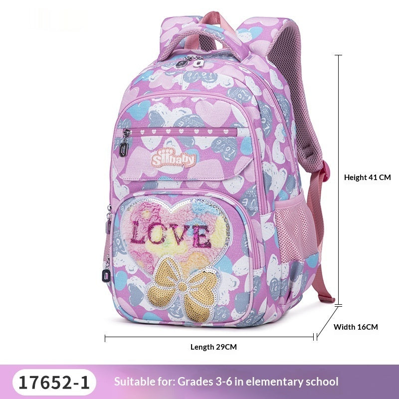 Sac d'école Cat Cartoon Cartoon Cat pour enfants