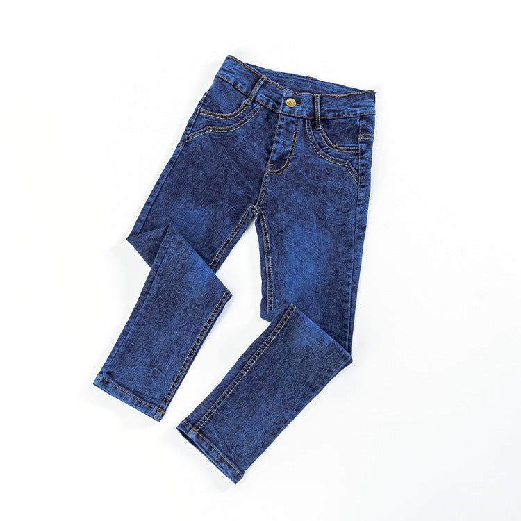 Jeans longs et stretch plats pour garçons