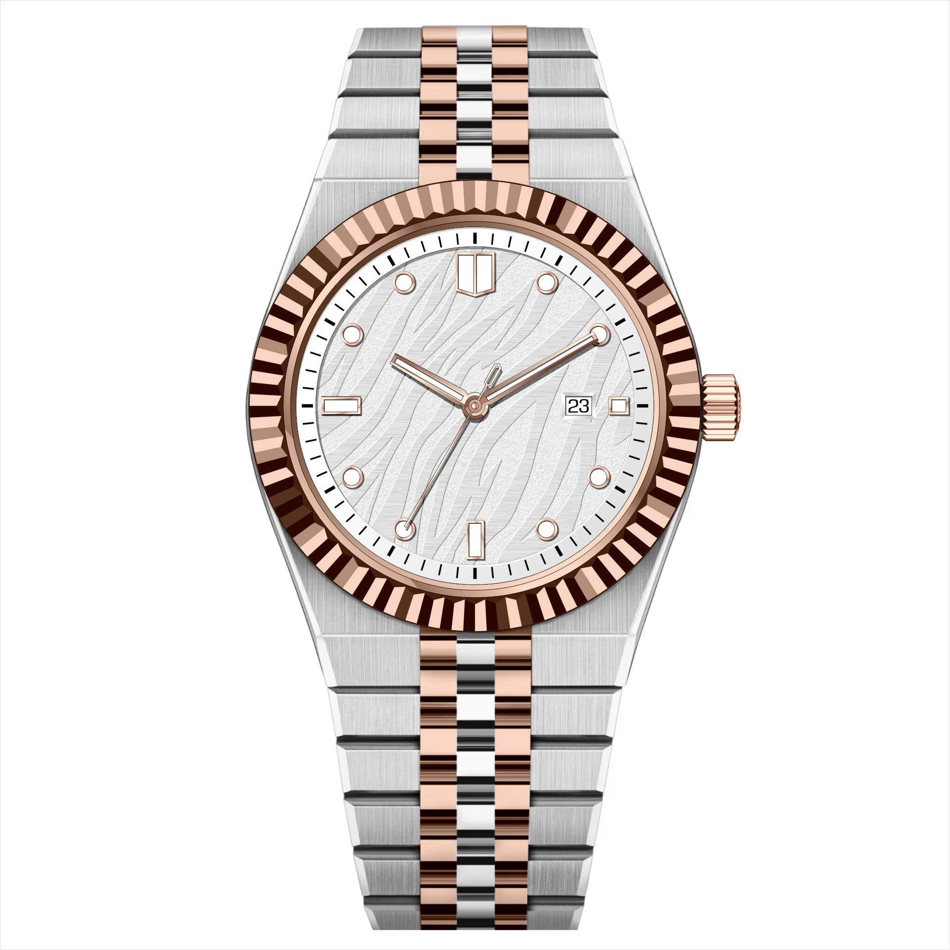 Montre Quartz pour hommes en acier haut de gamme