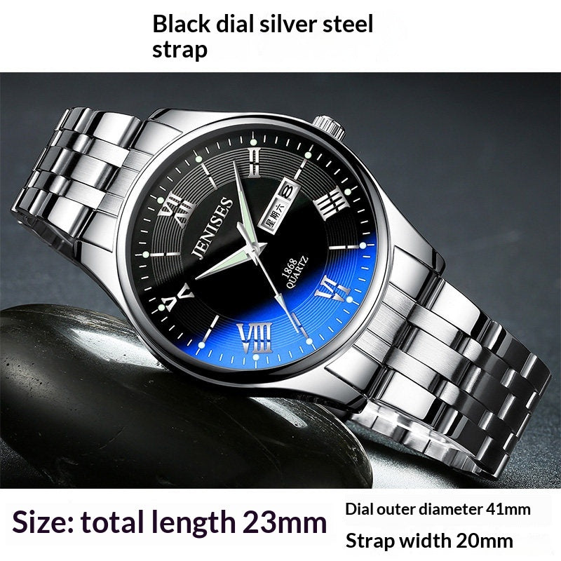 Montres pour hommes Montres étudiantes Montres sportives Quartz Ultra-mince Imperméable Trendy Luminous Displa