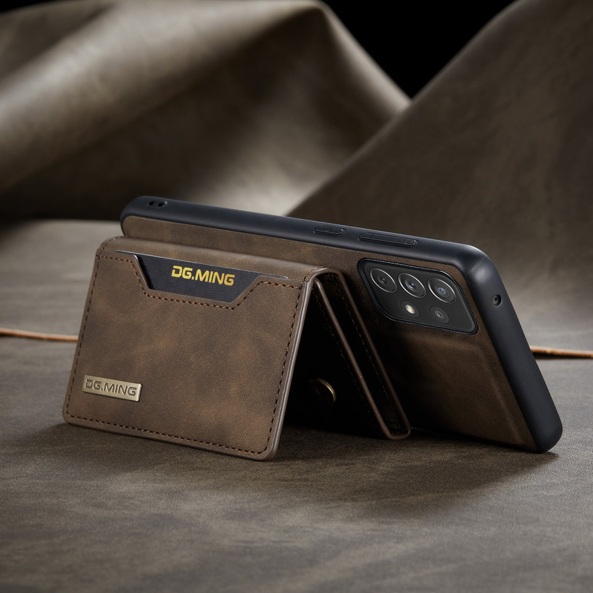 Boîtier de protection en cuir pour téléphone portable anti-retour