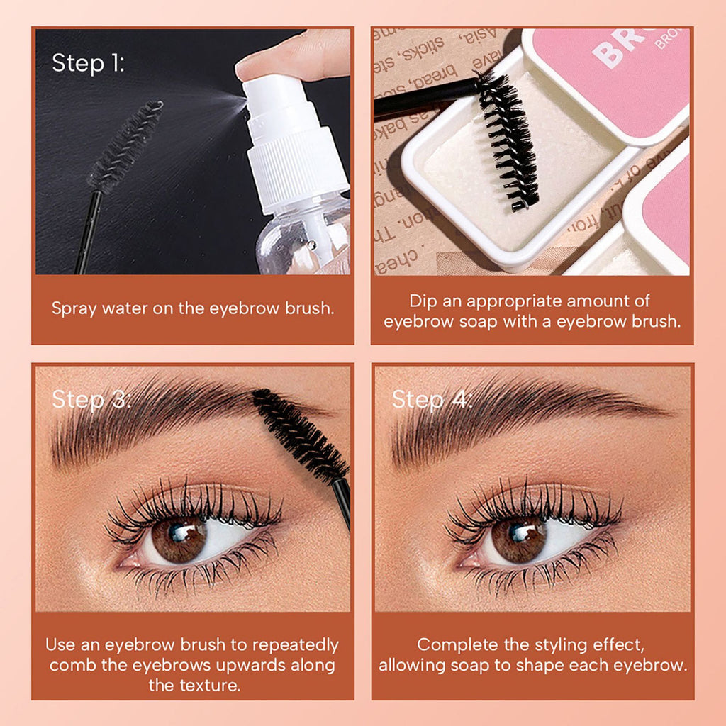 Iron Box Portable Crème de collage des cheveux de sourcils légers tridimensionnels