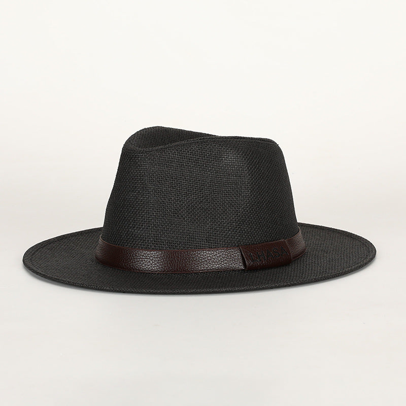 Chapeau de soleil de style britannique pour hommes parfait pour la plage