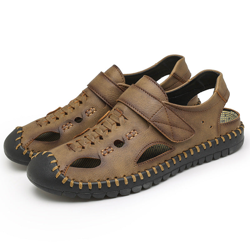 Sandales en cuir d'extérieur casual