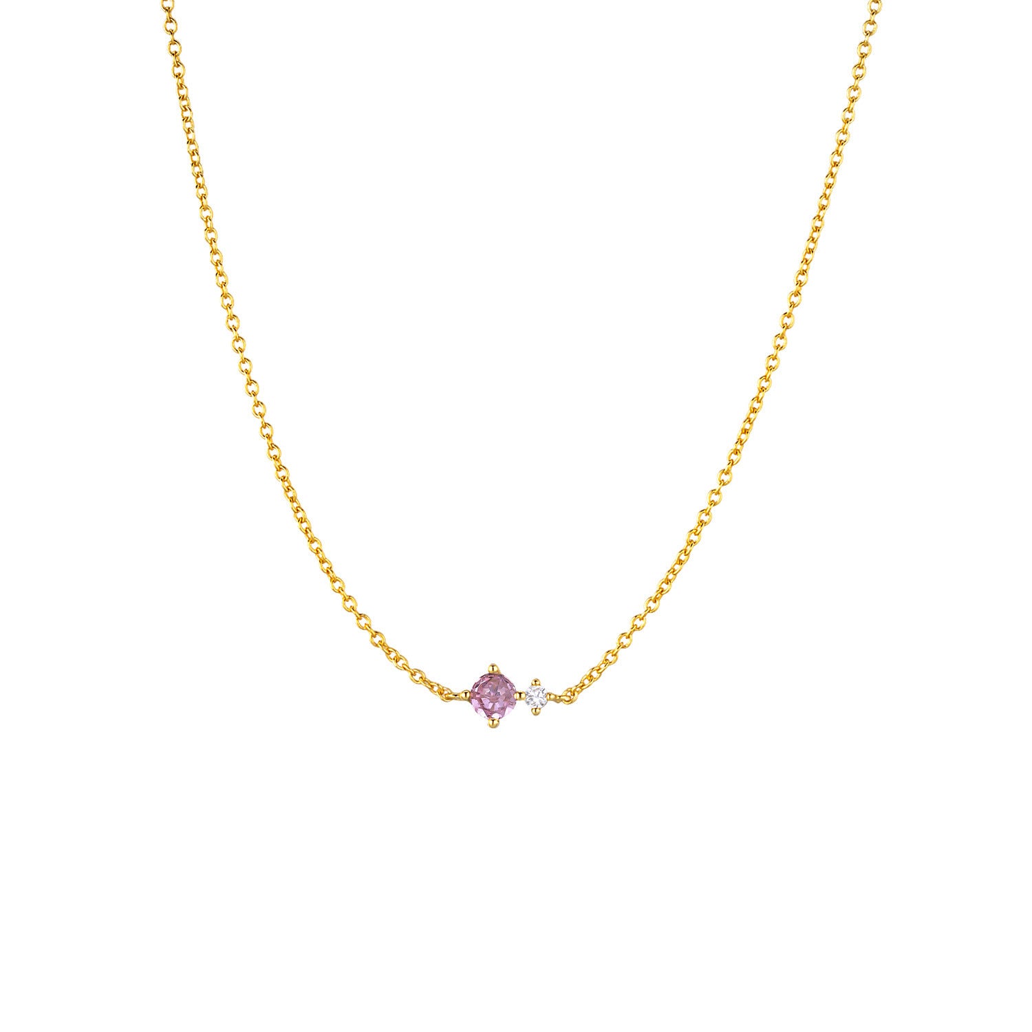 S925 Collier en argent sterling avec douze pendentifs en pierre de naissance