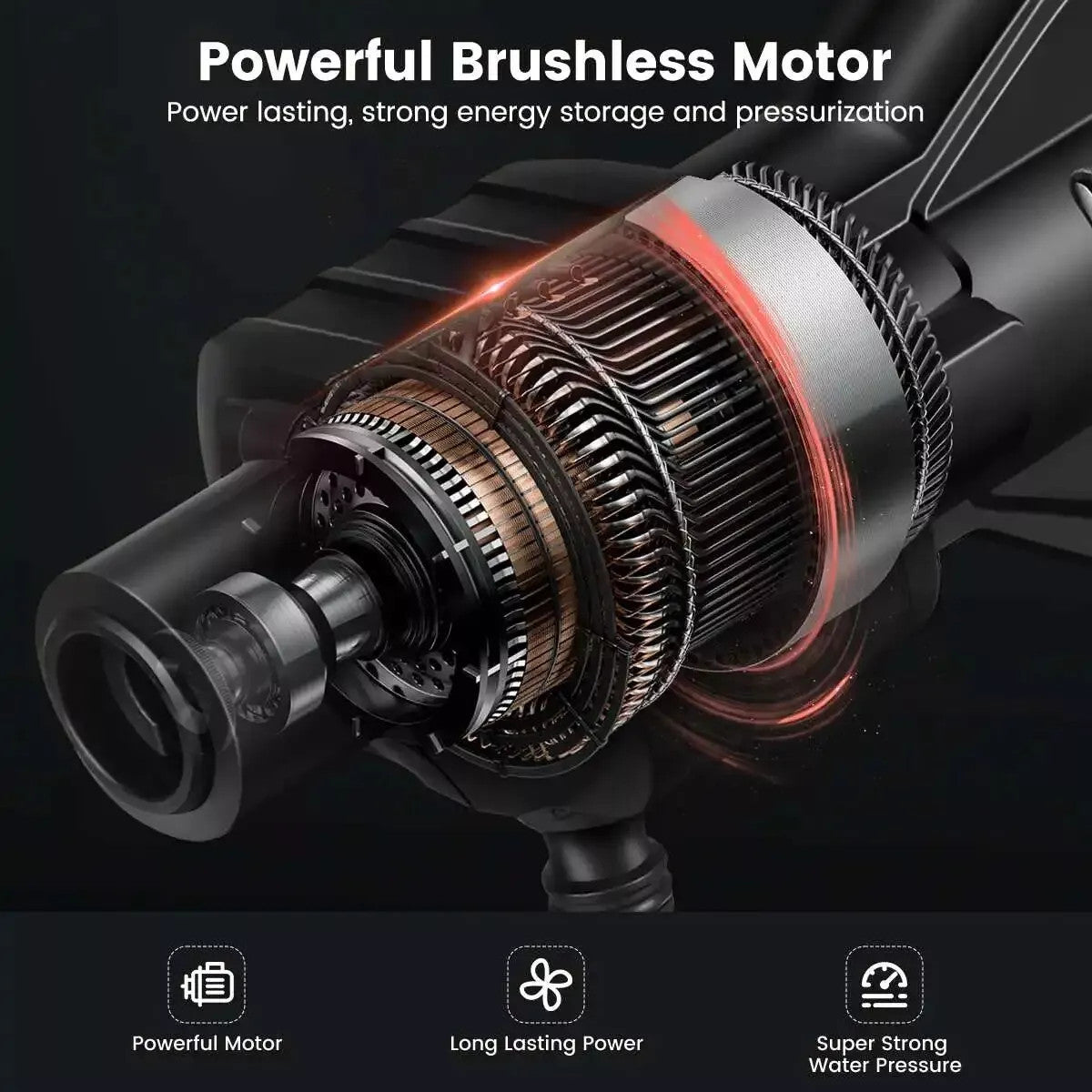Nettoyeur à haute pression sans fil sans fil de voiture portable