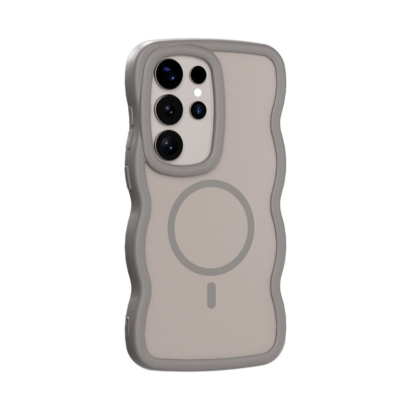 Coque de téléphone magnétique à sensation de peau en deux en un