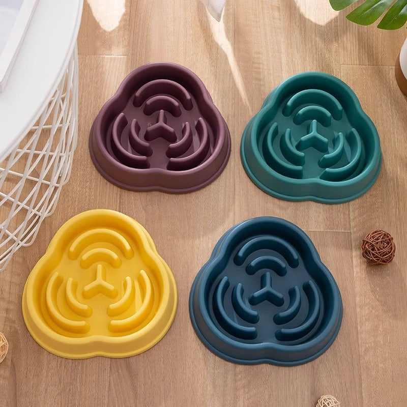 Pet Slow Fooding Bowl Dog Bowl Anti-choke Anti-skid