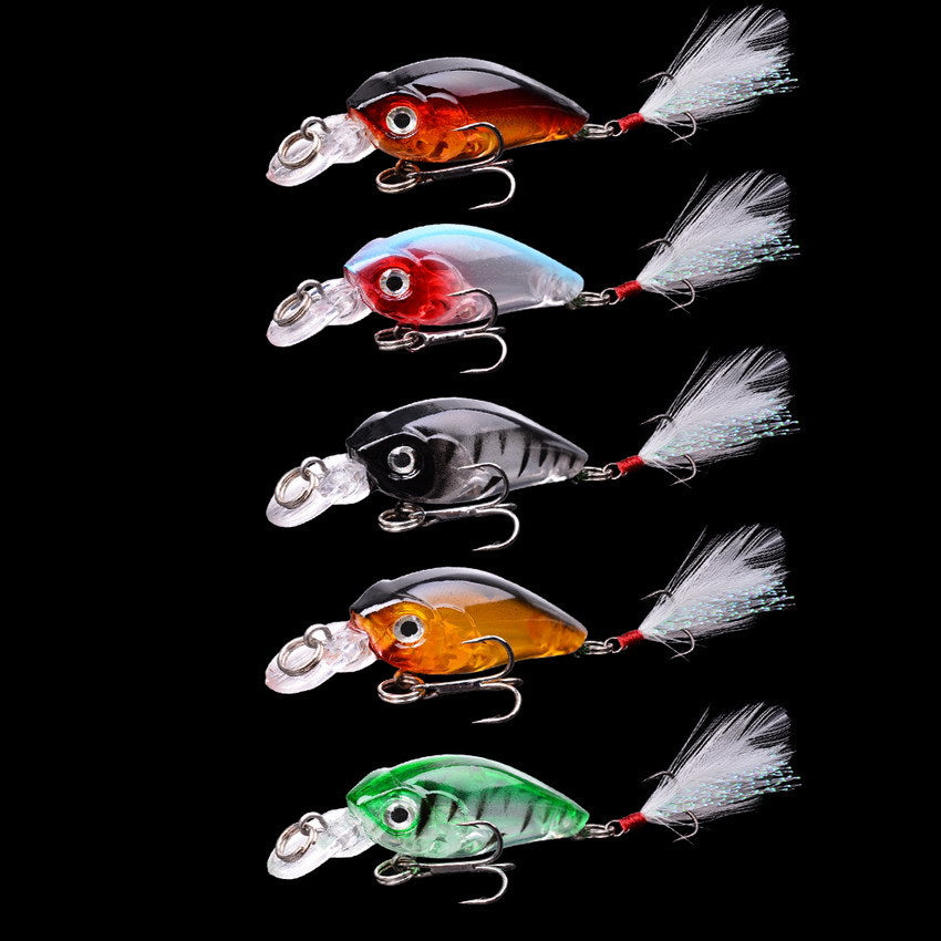 45cm Lure Rock petit gros homme avec plumes