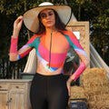 Womens Sun-protection Beach Three-piece Swimsuit