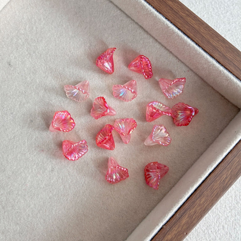 Graduent Iridescent Trumpet Fleurs perles acryliques