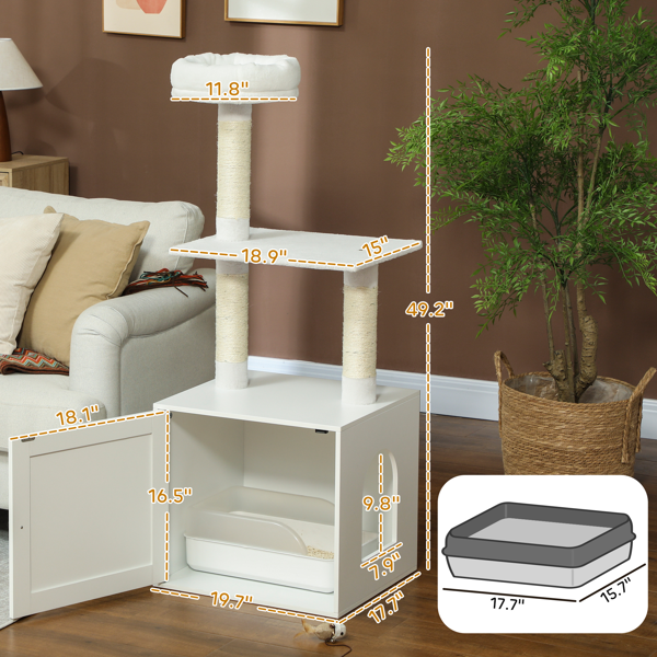 Wooden cat house Cat trees Cat climbing tower