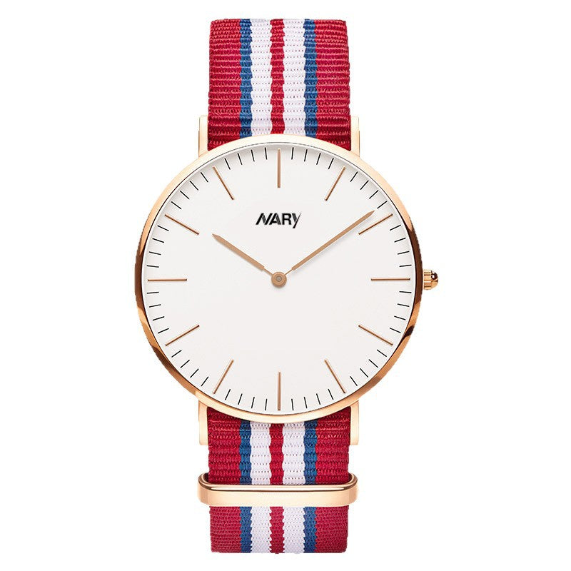 Minimaliste British Style Montre Trendy Quartz Montre pour étudiants et couples
