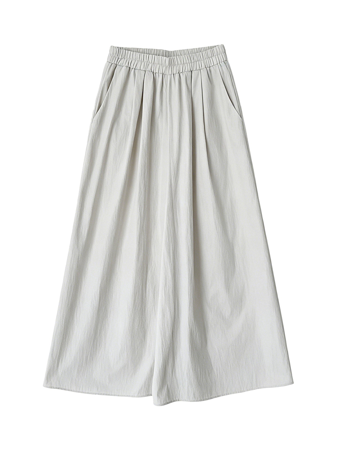 Pantalons à large-jambe en coton de style japonais Capri