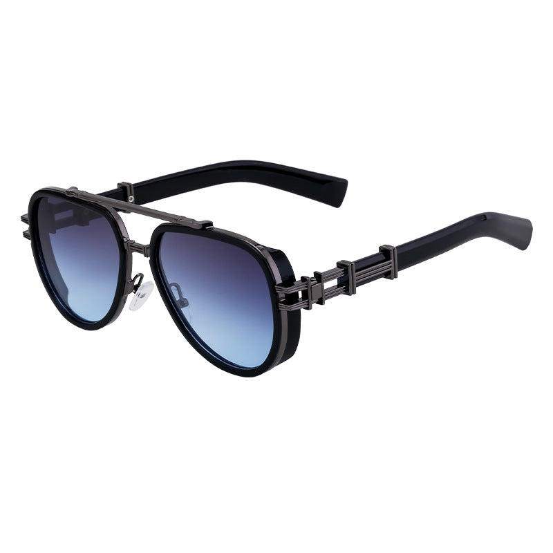 Lunettes de soleil européennes et américaines de style punk haut de gamme pour hommes