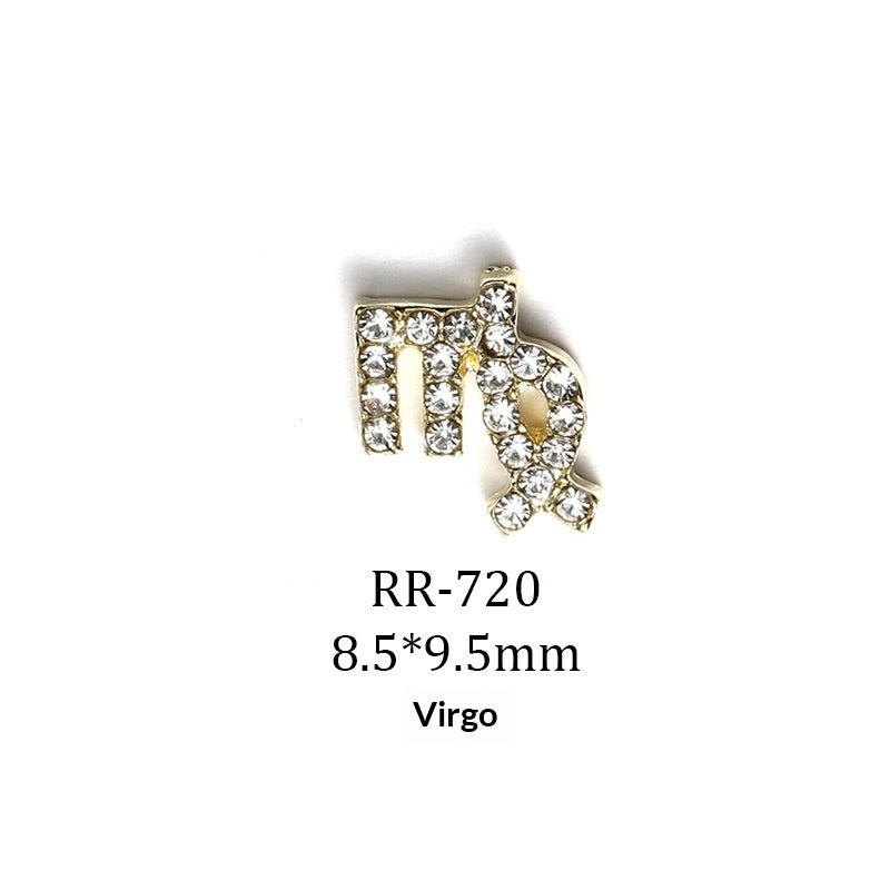 Creative 3D 12 Zodiac signe Nail Art Accessoires