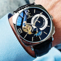 Hommes Square Montre mécanique entièrement automatique Casual Hommes Wristwatch