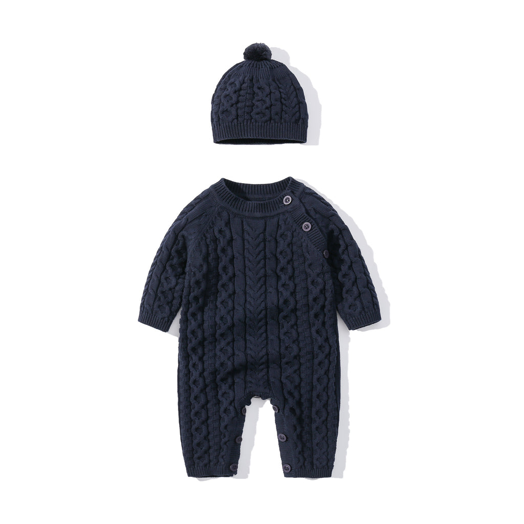 Automne et hiver Onésie tricoté chanvre Hemp Ha Yi