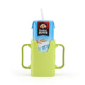 Porte-gobelet en carton de lait vert-1