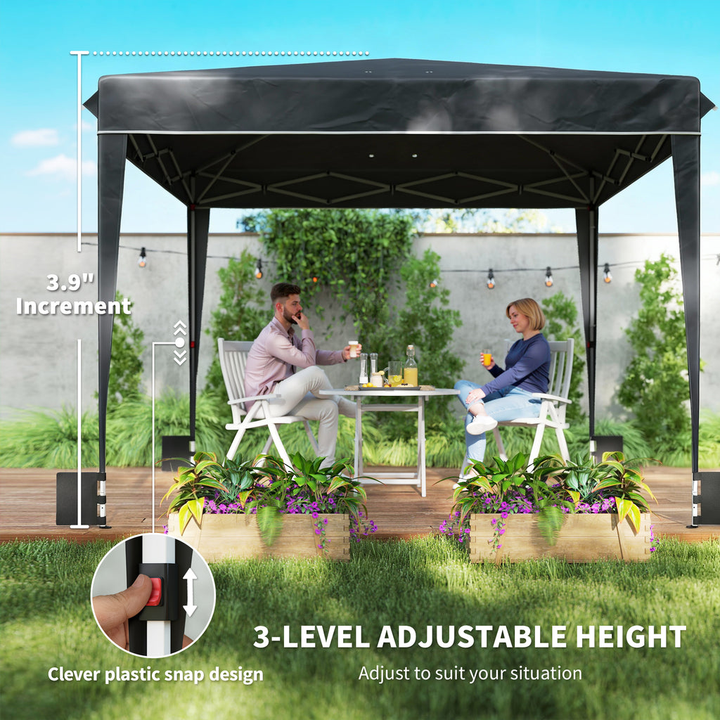 10 x 10 pieds Pop Up Canopy Tente avec parois latérales